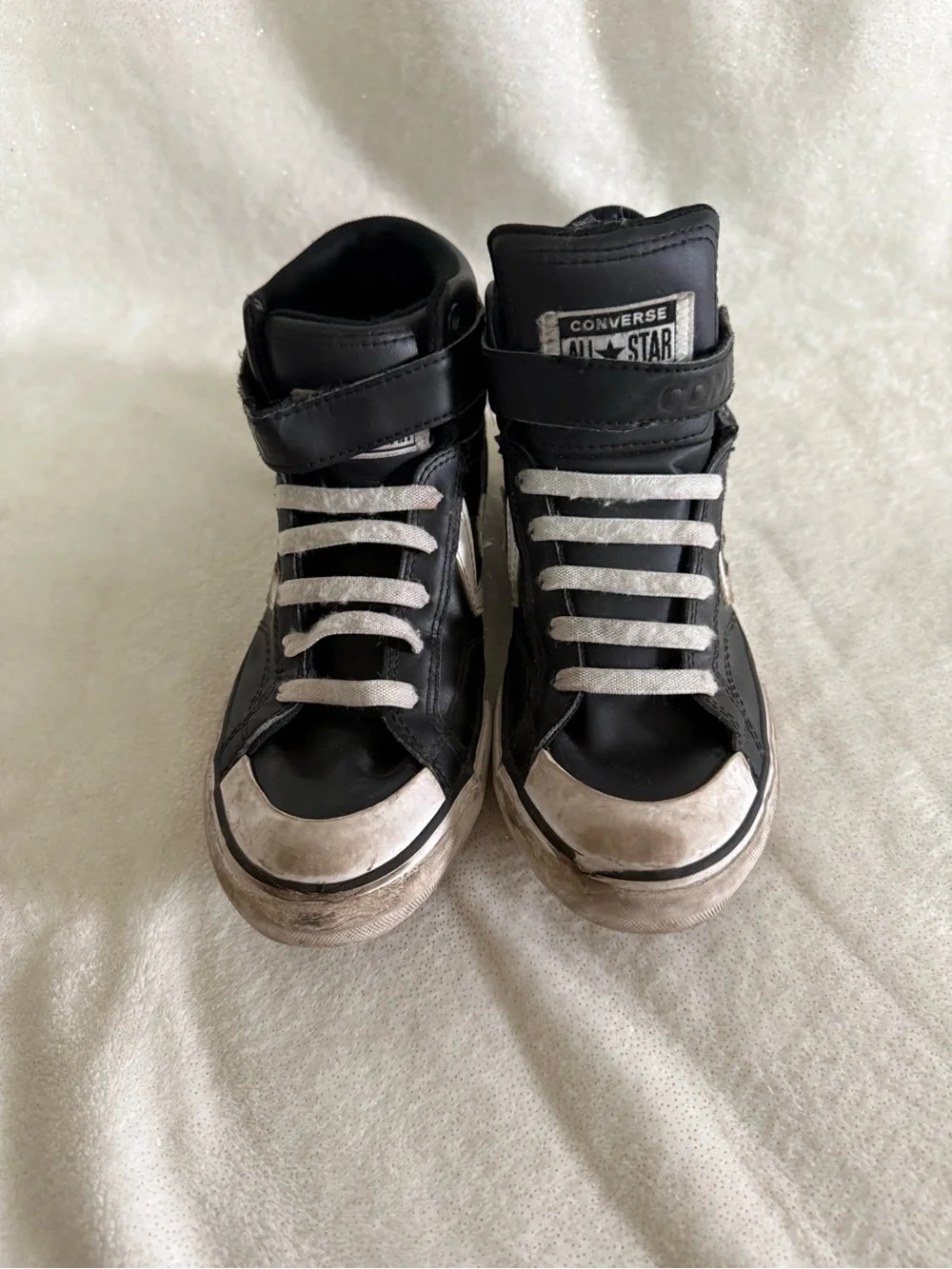 Converse Kids Black and White High-Top Sneakers